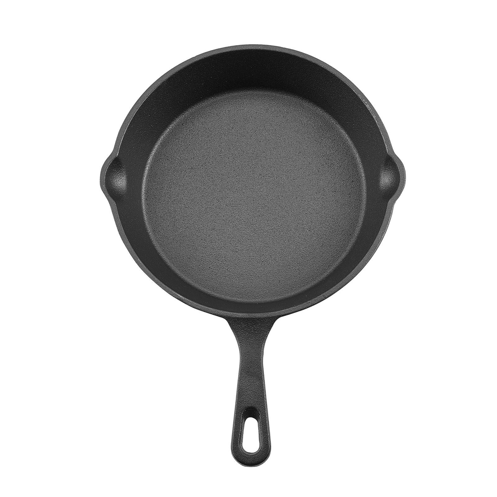 3-Piece Cast Iron Skillet Set, Frying Pans for Oven, Gas, Electric & Induction