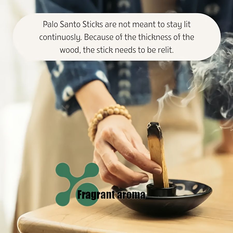 16pc Natural Palo Santo Wood Incense Sticks, 4" Aromatic Sticks for Home Fragrance, Meditation & Holiday Gifts