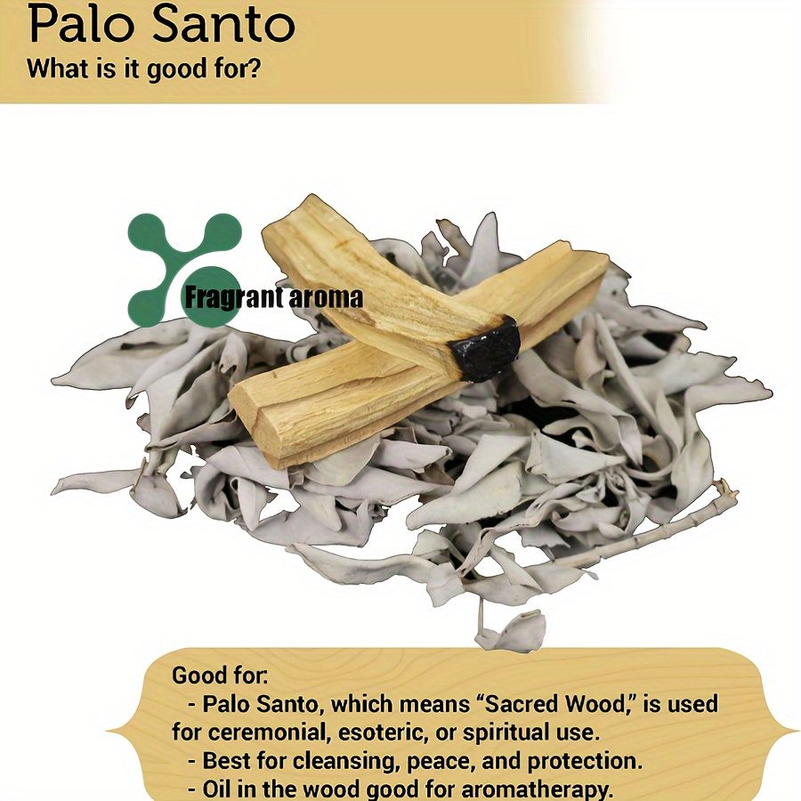 16pc Natural Palo Santo Wood Incense Sticks, 4" Aromatic Sticks for Home Fragrance, Meditation & Holiday Gifts
