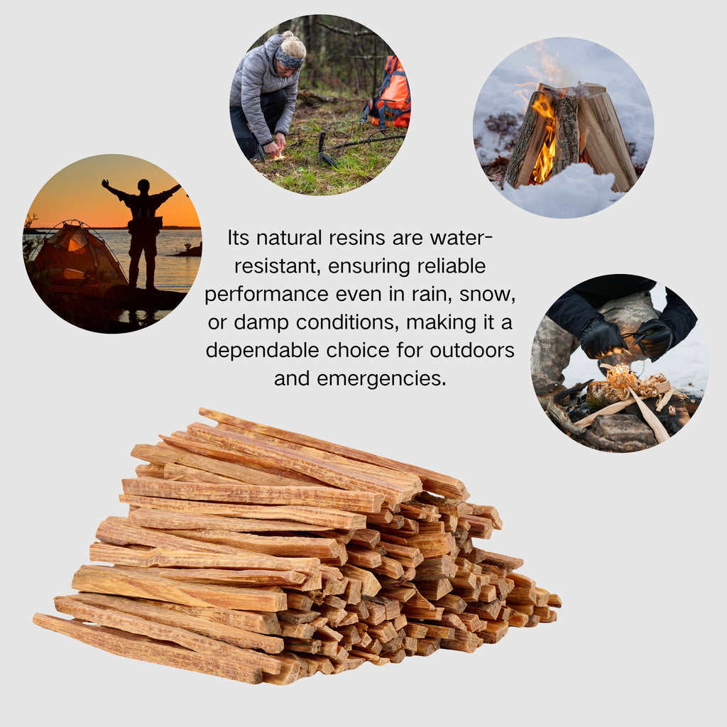 40 Lbs Fatwood Fire Starter Sticks, Natural Pine Wood Kindling, Firewood for Smoker Grill, Solo Stove Accessories, Firestarter for Stove, Fireplace & Camping