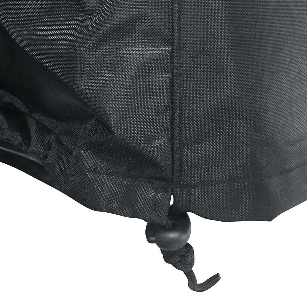Outdoor Recliner Chair Cover, Waterproof Patio Lounge Chair Protector 39.4"x37.4"x26.4", Heavy‑Duty Windproof UV Resistant Black Furniture Cover for Garden Backyard