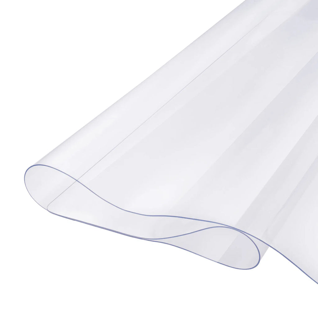 Clear PVC Table Protector 36x48 Inch, 1.5mm Thick Transparent Tabletop Cover, Waterproof Plastic Table Pad for Dining Office Desk, Bonus Lace Placemat Included