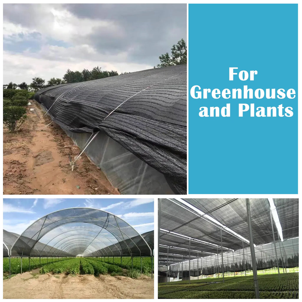 lack Sun Shade Net 10'x10' UV‑Resistant Shade Cloth with Fix Clips, Breathable Permeable Shade Screen for Garden, Greenhouse, Patio, Backyard, Plants & Outdoor Parking
