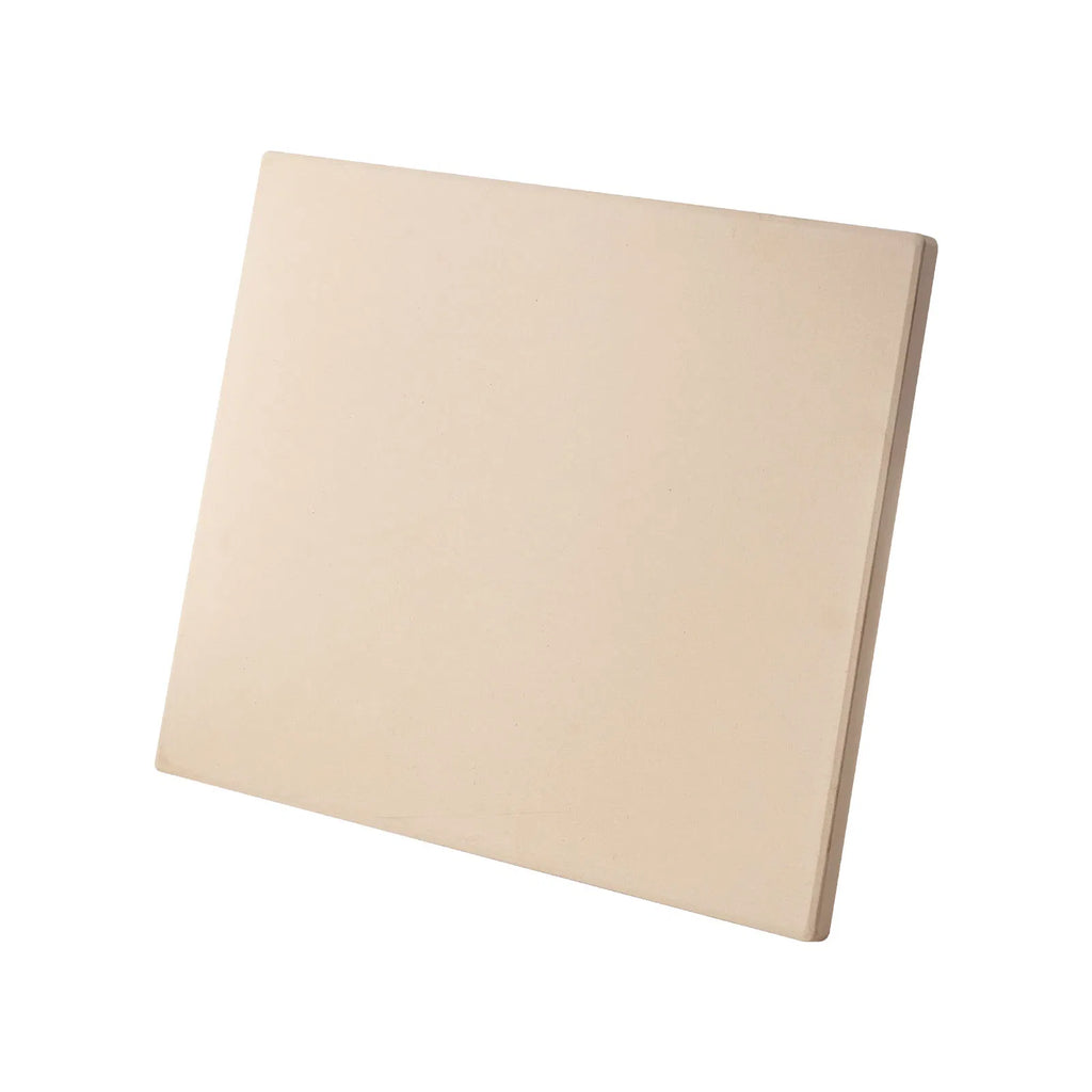 15"x12" Cordierite Pizza Stone for Oven & Grill, Rectangular Baking Stone with Dough Scraper, Crispy Crust Pizza Bread Baking Plate
