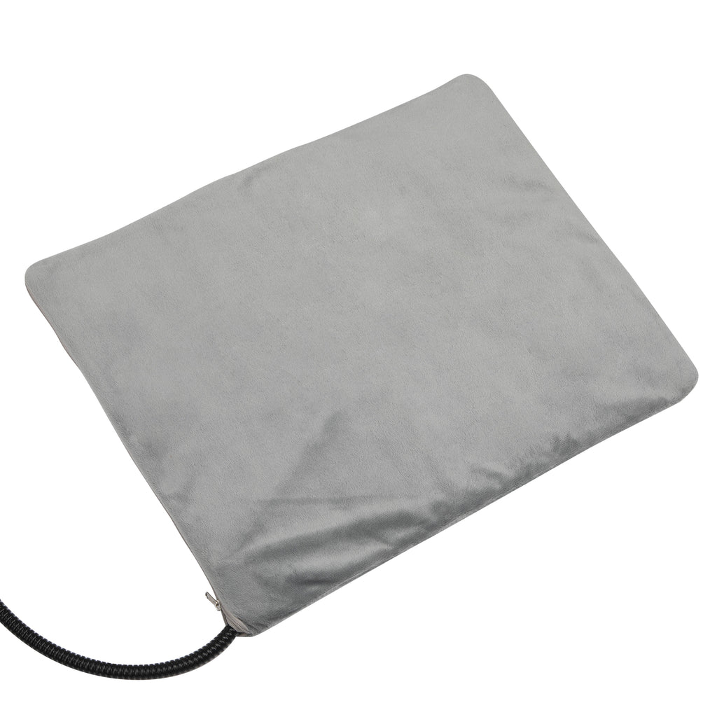 Pet Heating Pad for Dogs & Cats, Waterproof Electric Heated Mat with Adjustable Temp, Timer, Removable Washable Cover & Chew Resistant Cord for Indoor Pets