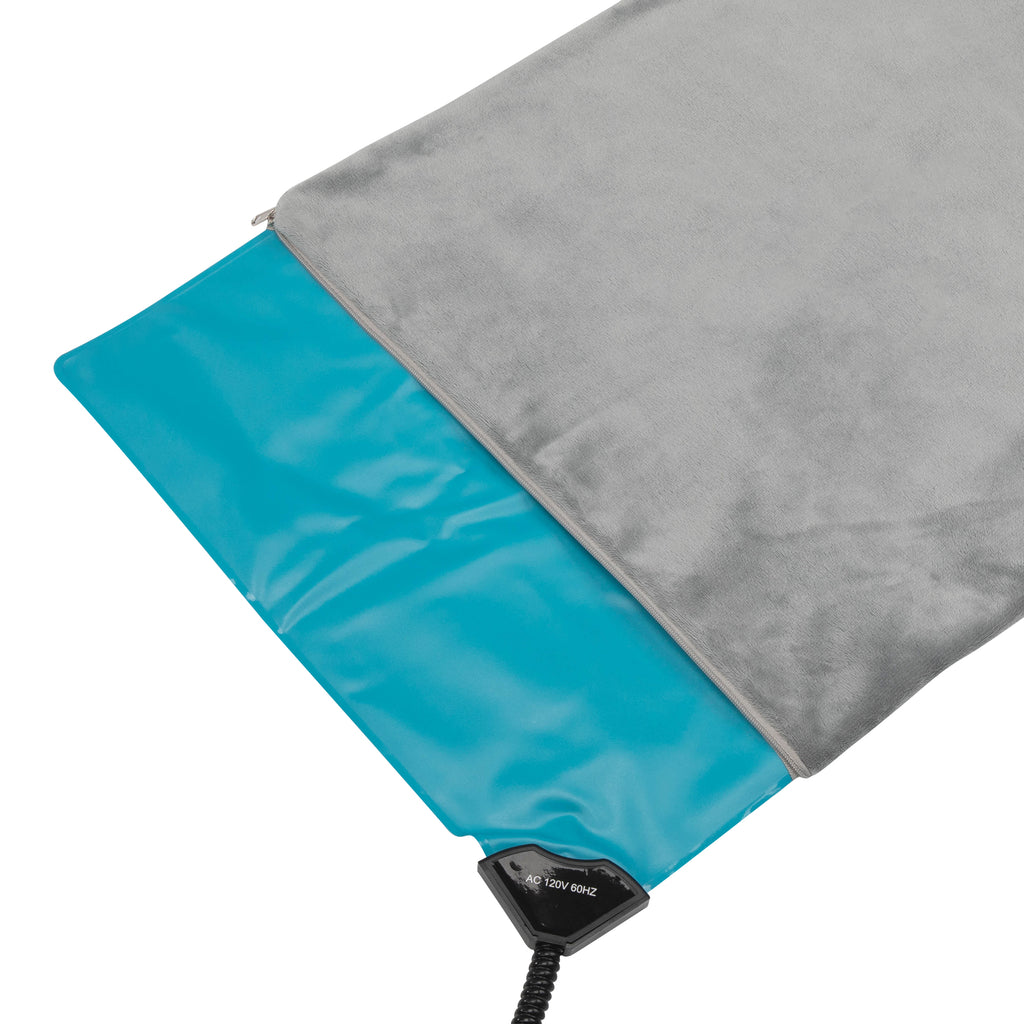 Pet Heating Pad for Dogs & Cats, Waterproof Electric Heated Mat with Adjustable Temp, Timer, Removable Washable Cover & Chew Resistant Cord for Indoor Pets