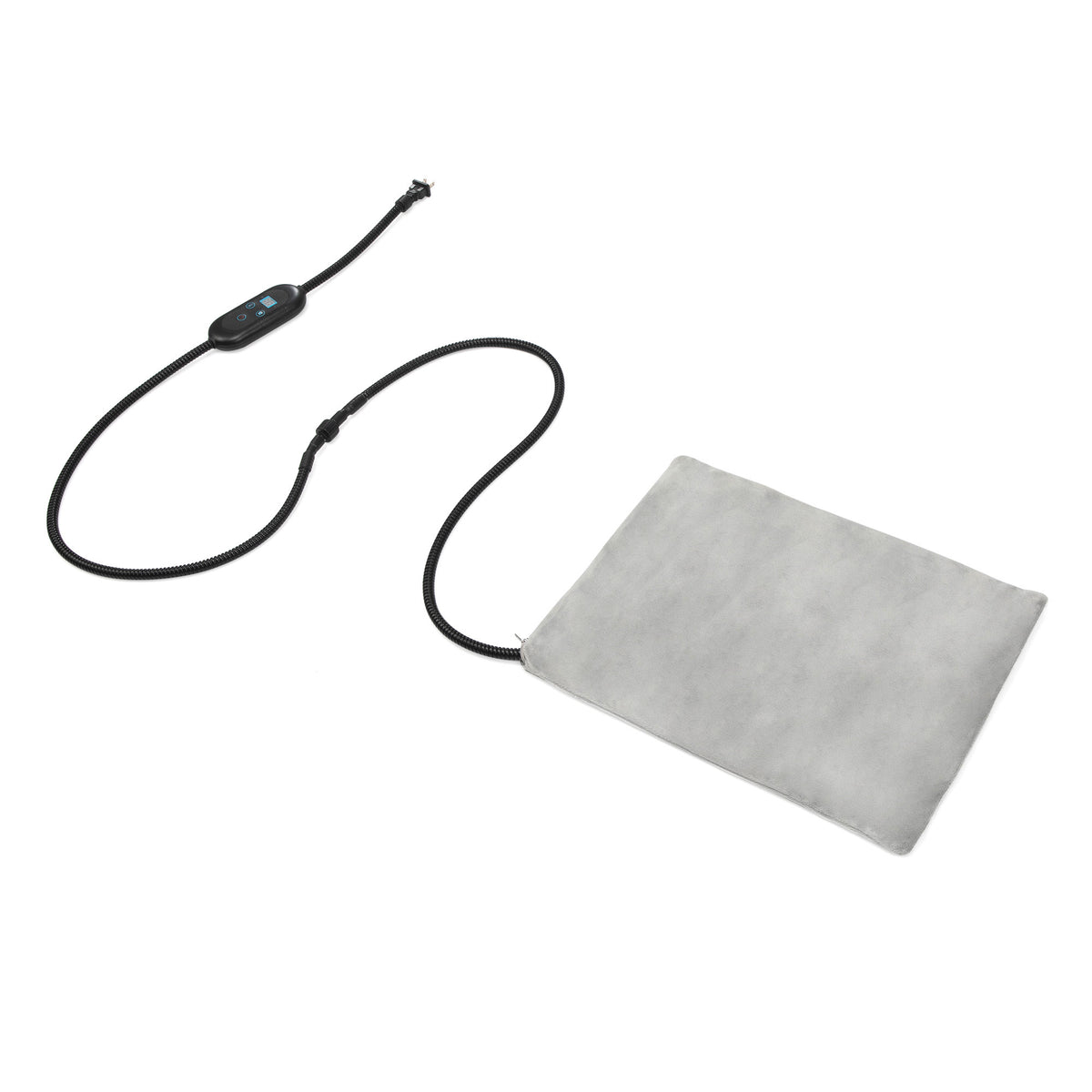 Pet Heating Pad for Dogs & Cats, 30×40cm Waterproof Electric Heated Mat, 6 Temp Settings & 2-24H Timer, 120V with Removable Soft Plush Cover, Anti-Chew Cord for Pets Winter Warming