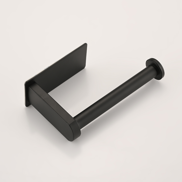 AEELLEEA Self Adhesive Toilet Paper Holder, 304 Stainless Steel No-Drill Wall Mount, Rustproof Bathroom Tissue Roll Holder, Black