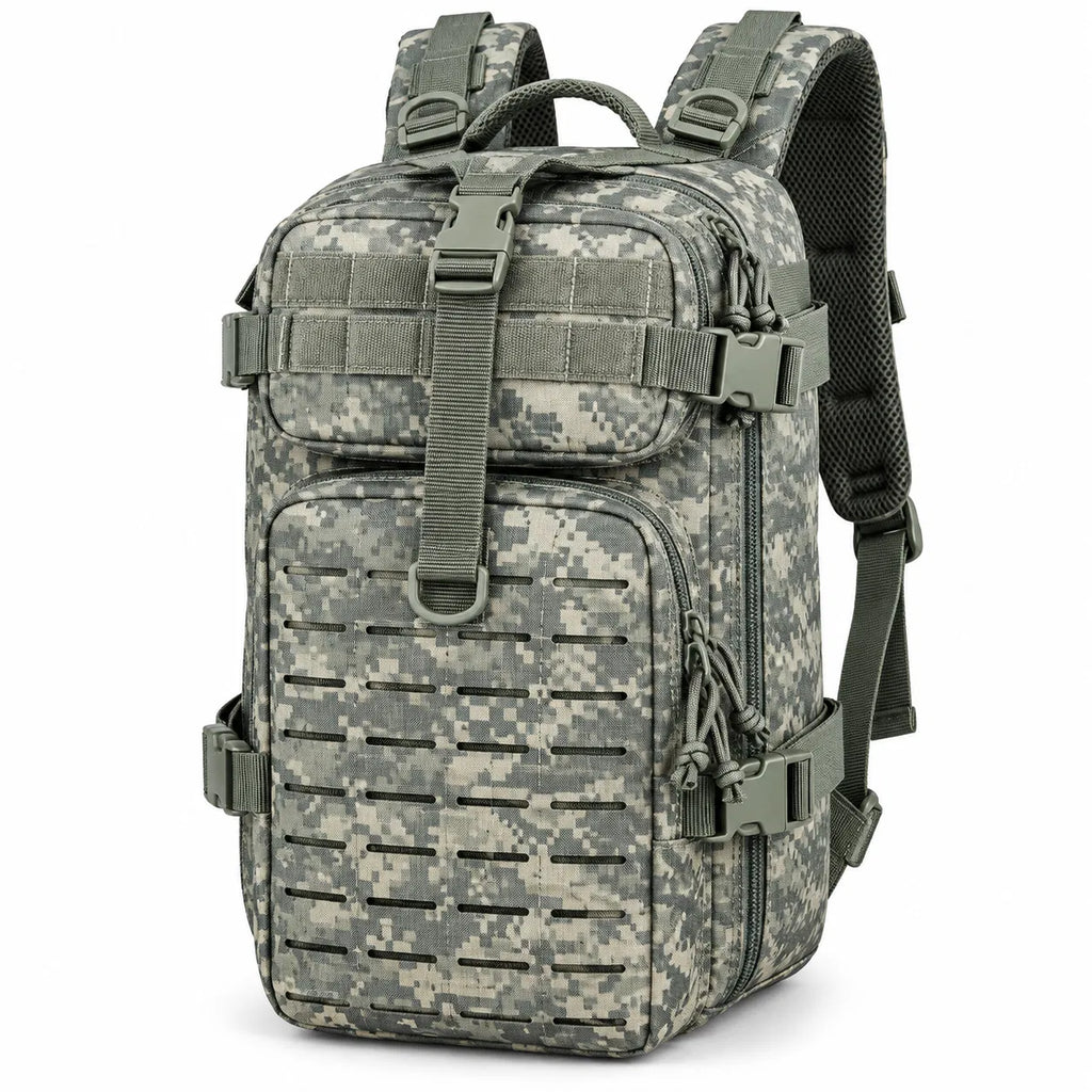 AEELLEEA 30L Digital Camo Tactical Backpack, Military Assault Rucksack, Water Resistant 600D for Hiking Camping Hunting Travel