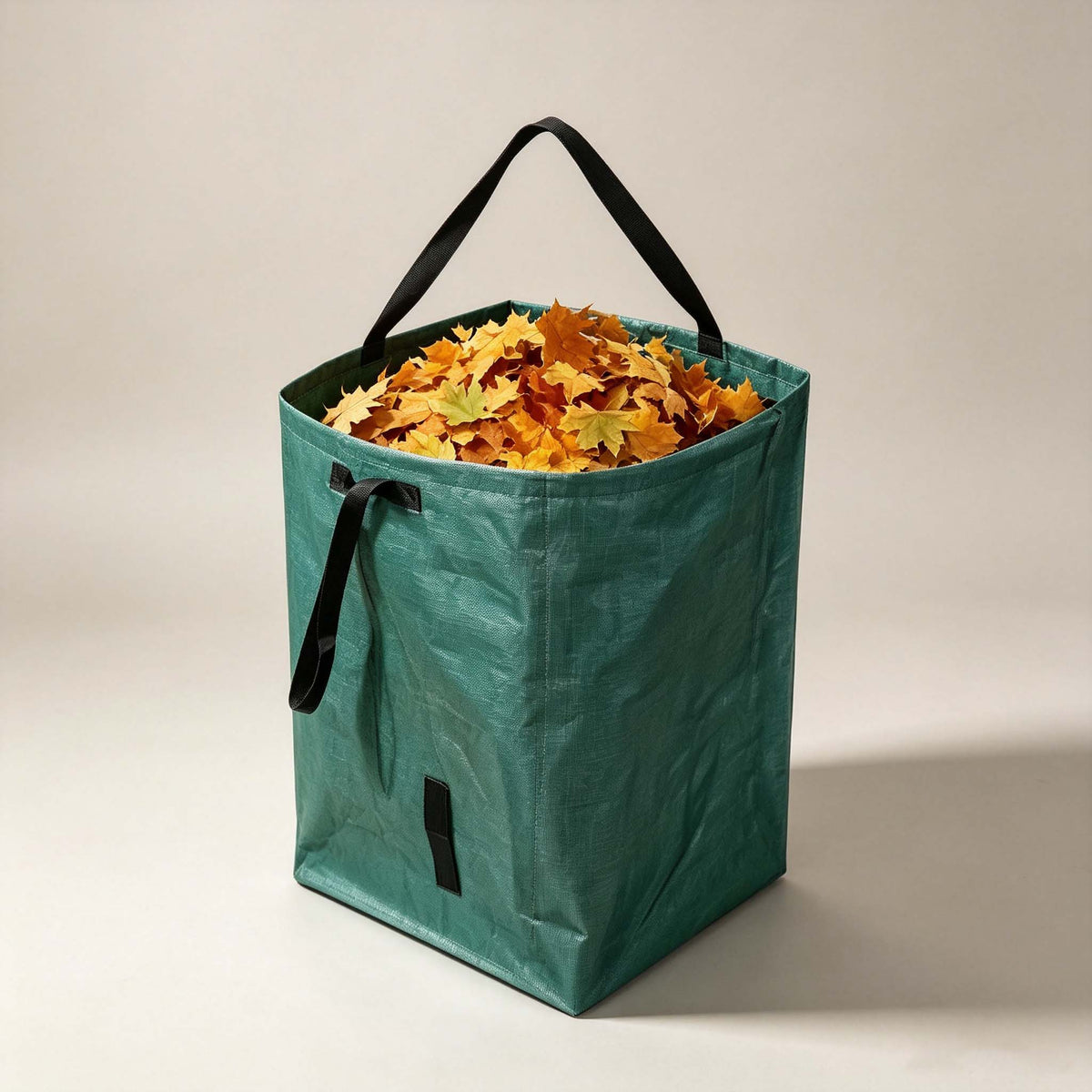 AEELLEEA 2-Pack Reusable Garden Waste Bags, Heavy Duty Leaf Collection Bags with Reinforced Handles, Foldable Yard Waste Bags