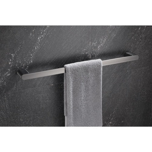 AEELLEEA Brushed Nickel Bathroom Hardware Set, 4-Piece Towel Bar Towel Ring Toilet Paper Holder Robe Hook, Wall Mount Bath Accessories