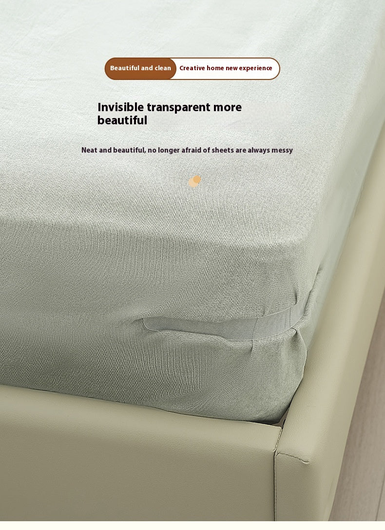 AEELLEEA 4 Pcs Bed Sheet Holder Straps, Invisible Mattress Clips Grippers, No Lift Fasteners Keep Fitted Sheets Tight and Neat