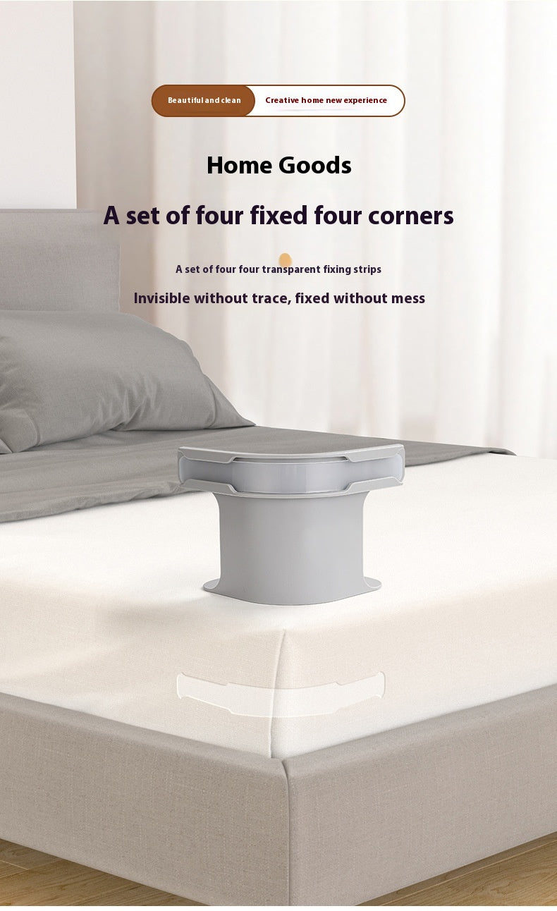 AEELLEEA 4 Pcs Bed Sheet Holder Straps, Invisible Mattress Clips Grippers, No Lift Fasteners Keep Fitted Sheets Tight and Neat