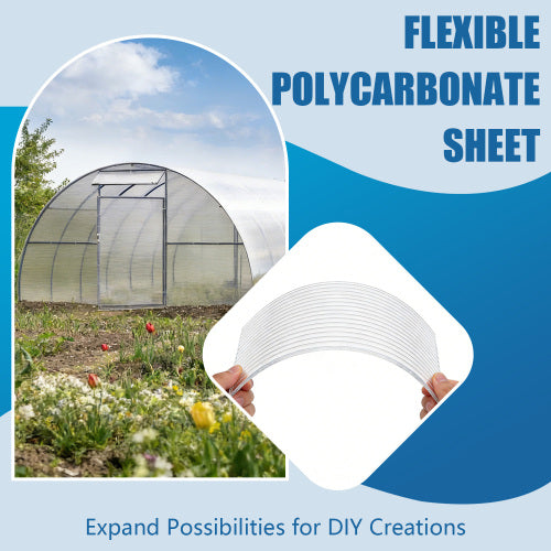 AEELLEEA Polycarbonate Greenhouse Panels, 6 Pack 24×60in 4mm Twin Wall Sheets, Light Transmitting Insulated Replacement Panels for Plant Greenhouse