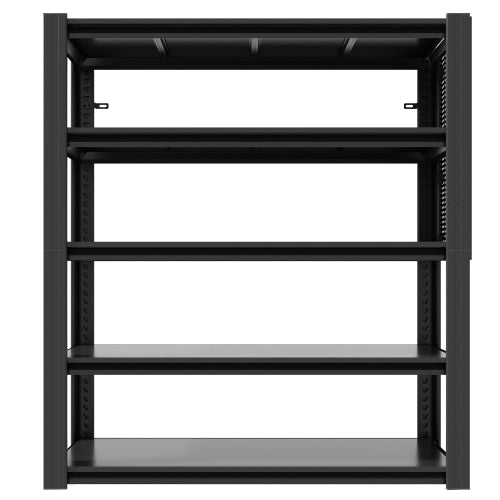 AEELLEEA 5-Tier Heavy Duty Garage Storage Shelving, 47.2"W x23.6"D x72"H, 2000lbs Total Load, Side Pegboard Tool Rack