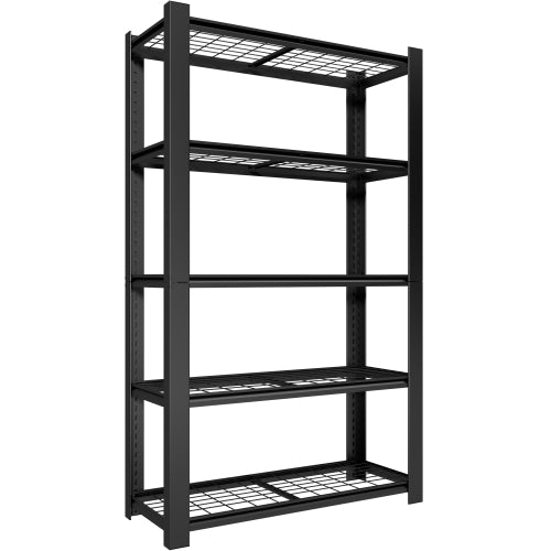 AEELLEEA 5-Tier Heavy Duty Steel Storage Shelving Unit, 48"W x18"D x78"H, 3000 lbs Total Capacity, Adjustable Wire Deck Rack