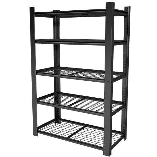 AEELLEEA 5-Tier Heavy Duty Steel Storage Shelving Unit, 48"W x23.6"D x72"H, 3000 lbs Total Capacity, Adjustable Wire Rack