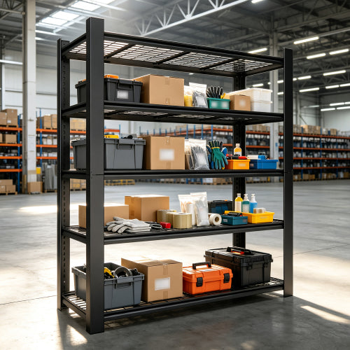 AEELLEEA 5-Tier Heavy Duty Storage Shelving Unit, 60"W x23.5"D x72"H, 3000 lbs Total Load, Adjustable Metal Wire Rack