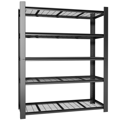 AEELLEEA 5-Tier Heavy Duty Storage Shelving Unit, 60"W x23.5"D x72"H, 3000 lbs Total Load, Adjustable Metal Wire Rack