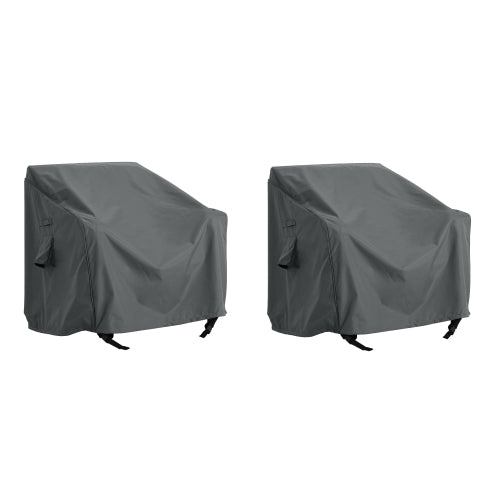 AEELLEEA 2 Pack Patio Chair Covers, Waterproof Outdoor Lounge Chair Cover, 36x36x36 Inch Heavy Duty Weather Resistant Furniture Cover for Patio Single Chair