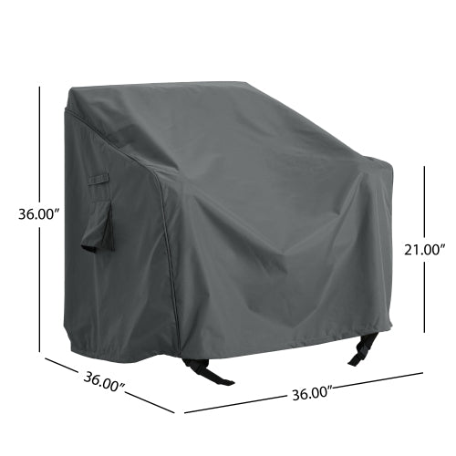 AEELLEEA 2 Pack Patio Chair Covers, Waterproof Outdoor Lounge Chair Cover, 36x36x36 Inch Heavy Duty Weather Resistant Furniture Cover for Patio Single Chair