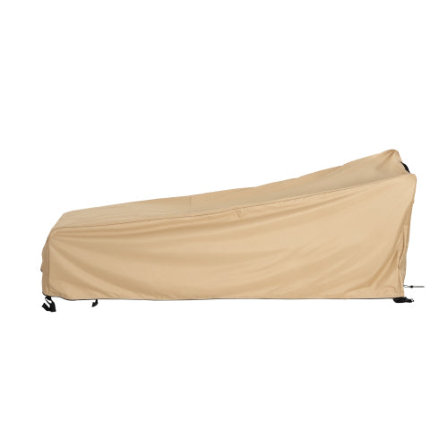 AEELLEEA Patio Chaise Lounge Cover, Waterproof Outdoor Lounge Chair Cover 80x28x30 Inch, Heavy Duty UV Resistant Weatherproof Furniture Protector, Beige