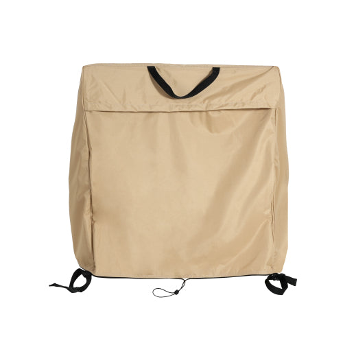 AEELLEEA Patio Chaise Lounge Cover, Waterproof Outdoor Lounge Chair Cover 80x28x30 Inch, Heavy Duty UV Resistant Weatherproof Furniture Protector, Beige