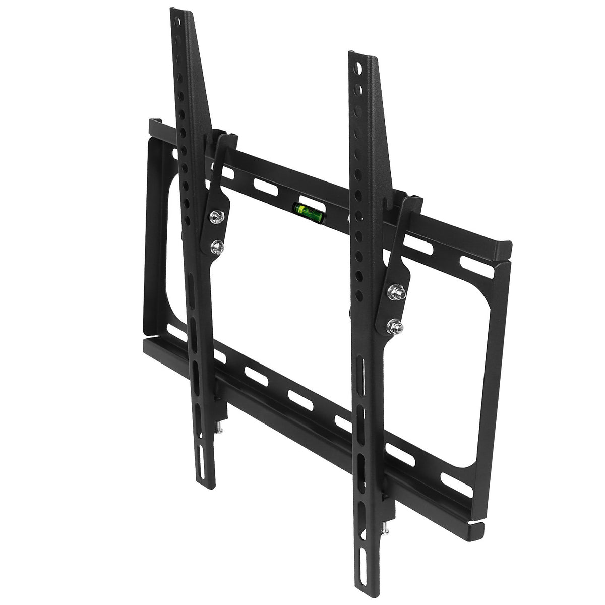 AEELLEEA Tilt TV Wall Mount for 26 to 55 Inch TVs, Heavy Duty Bracket up to 99 lbs, VESA 400x400, Low Profile with Level, Black