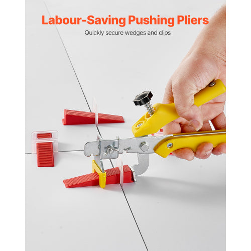 AEELLEEA Tile Leveling System Clips, 3mm Reusable Plastic Tile Leveler Spacers for Wall and Floor Tile Installation