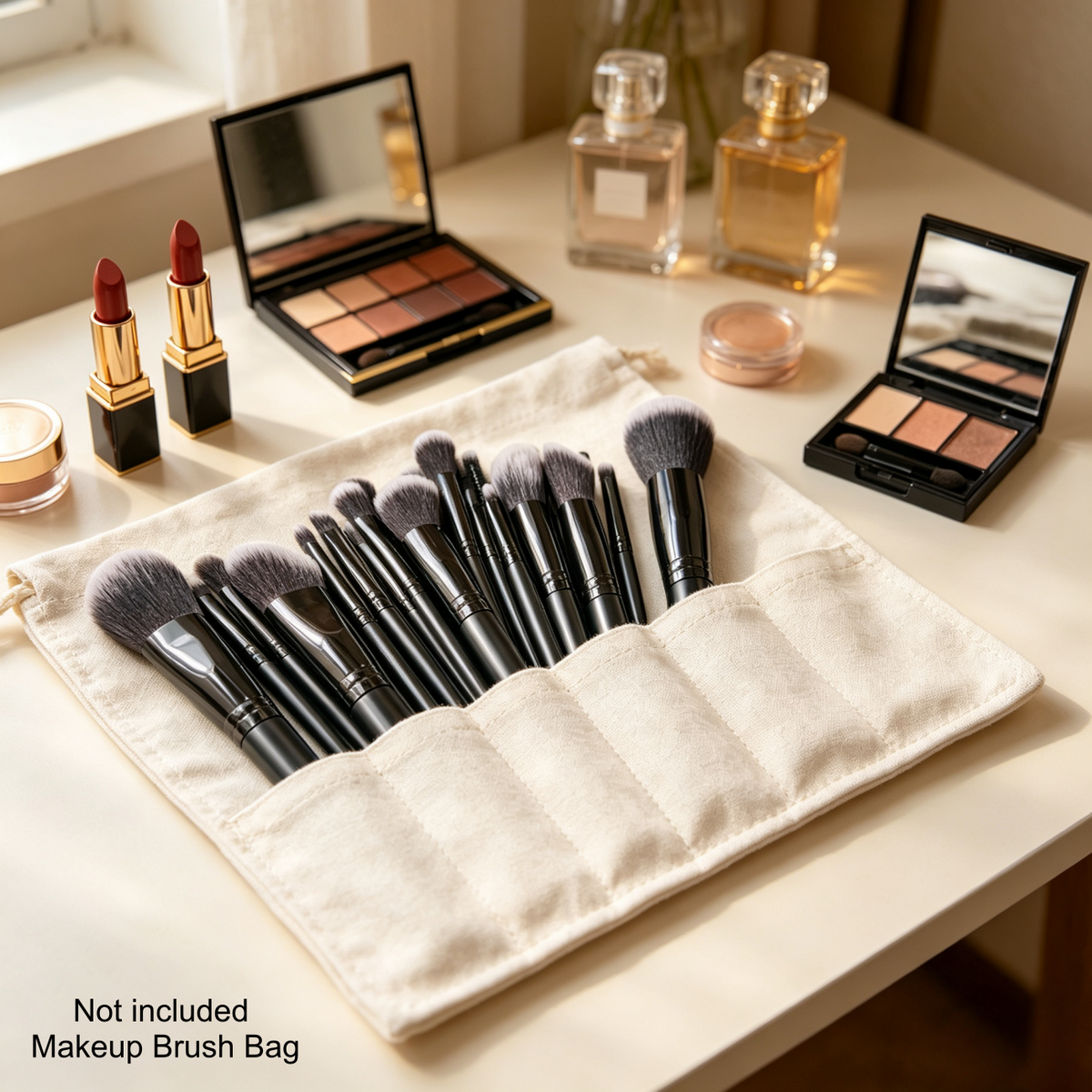 25 Pcs Professional Makeup Brush Set, Premium Synthetic Bristles Foundation Blush Eyeshadow Brushes, Black Face Eye Makeup Kit