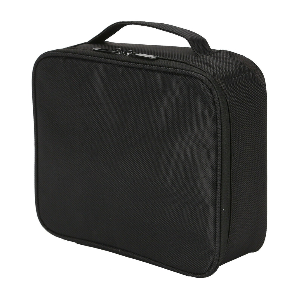 Makeup Bag Travel Cosmetic Case with Adjustable Dividers & Brush Holders, Waterproof Portable Toiletry Organizer for Women