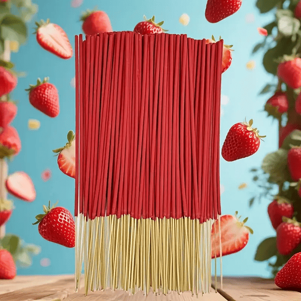 6 Scents Natural Fruit Floral Incense Sticks, 25.5cm Aromatherapy Sticks for Home Meditation Outdoor Odor Eliminator