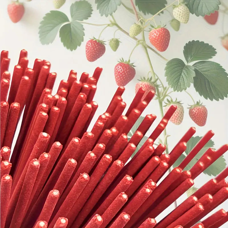 6 Scents Natural Fruit Floral Incense Sticks, 25.5cm Aromatherapy Sticks for Home Meditation Outdoor Odor Eliminator