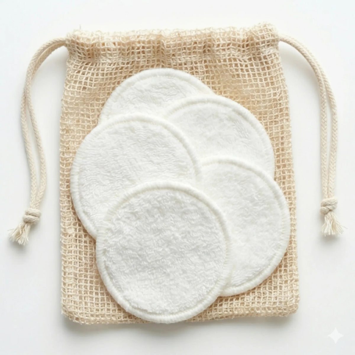 Reusable Makeup Remover Pads, Washable Bamboo Cotton Rounds with Mesh Laundry Bag, Eco-Friendly Soft Cleansing Pads for Skincare
