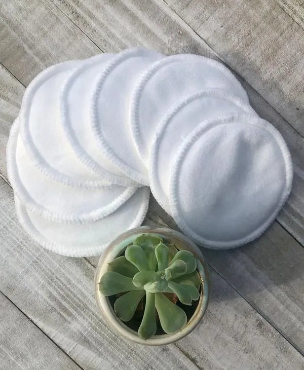 Reusable Makeup Remover Pads, Washable Bamboo Cotton Rounds with Mesh Laundry Bag, Eco-Friendly Soft Cleansing Pads for Skincare