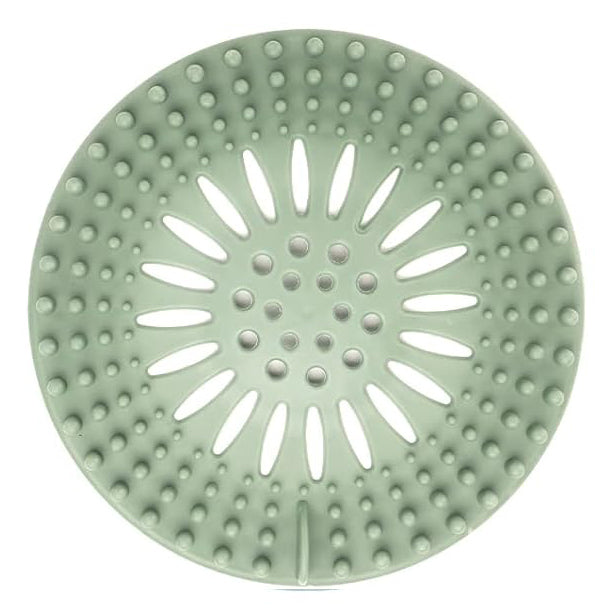 Sink Drain Strainer, Shower Drain Hair Catcher, TPR Drain Hair Catcher, Flat Drain Cover Anti-Clog Hair Trap for Tub Sink Laundry