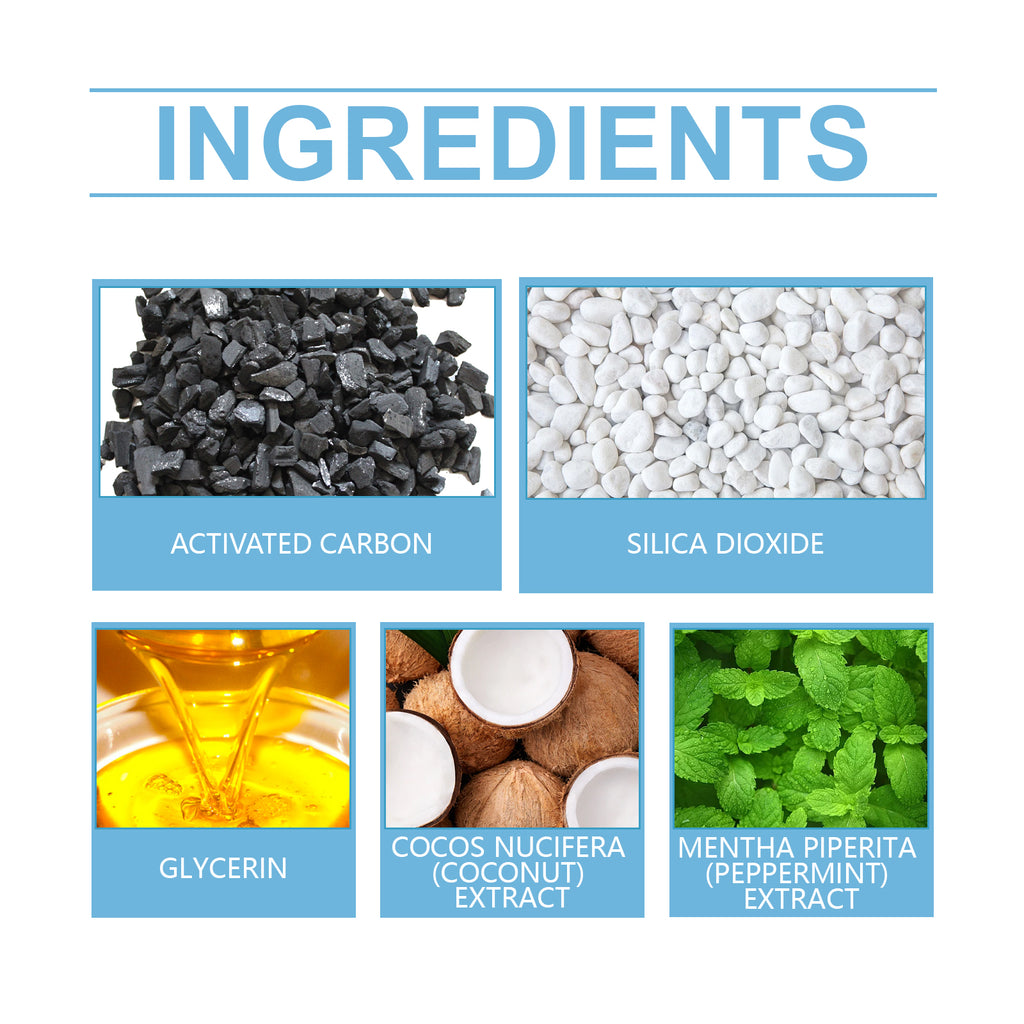 Refrigerator Deodorizer Box, Coconut Shell Activated Carbon Fridge Odor Absorber, 50g Natural Fridge Freshener Eliminates Odors Moisture