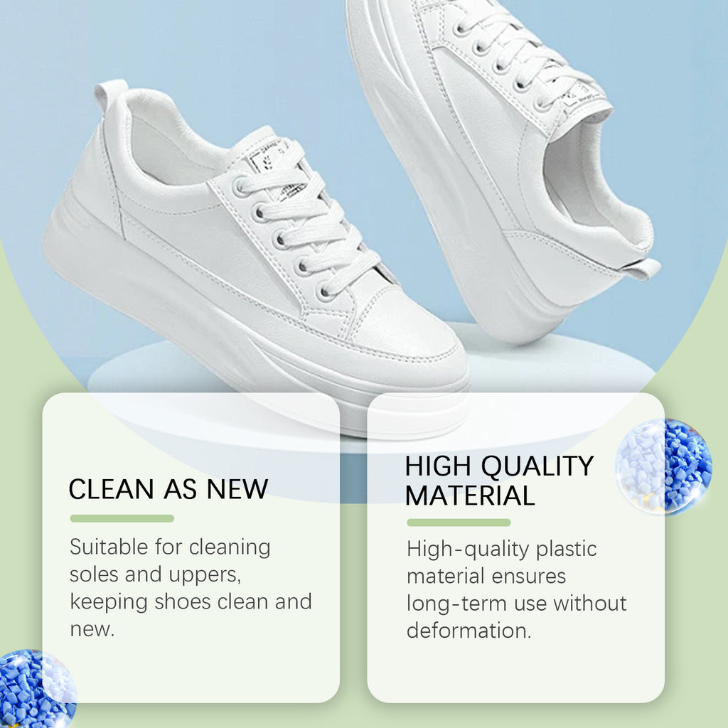 Cleaning Brush 2 Pack, Multi-Purpose Scrub Brush with Comfort Grip for Shoes Clothes Sink Tile, Stiff Bristles Laundry Brush