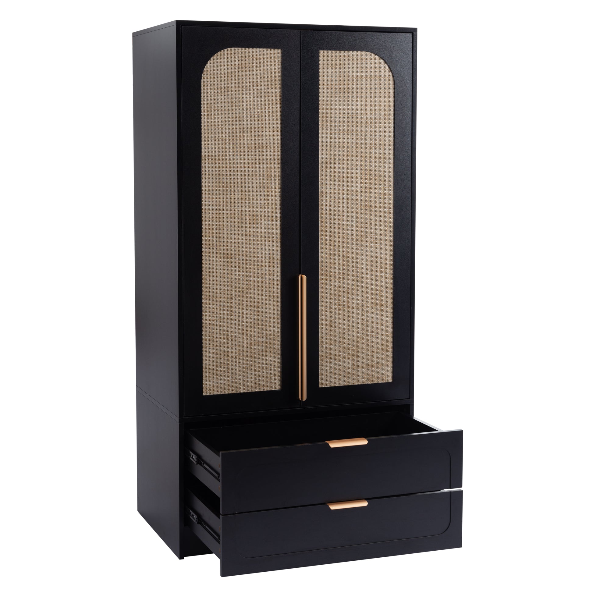 2 doors Armoire Wardrobe with 2 Drawers