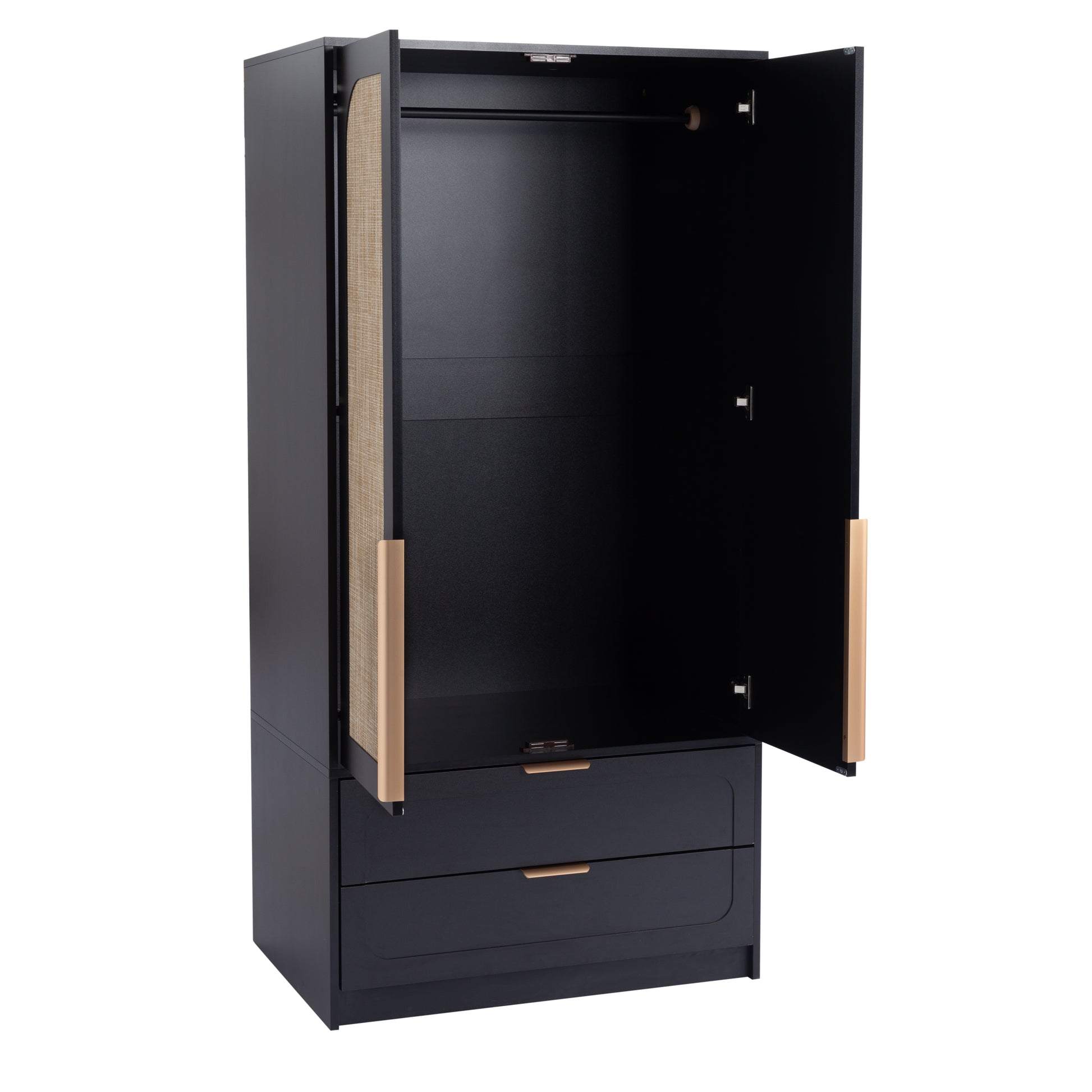 2 doors Armoire Wardrobe with 2 Drawers