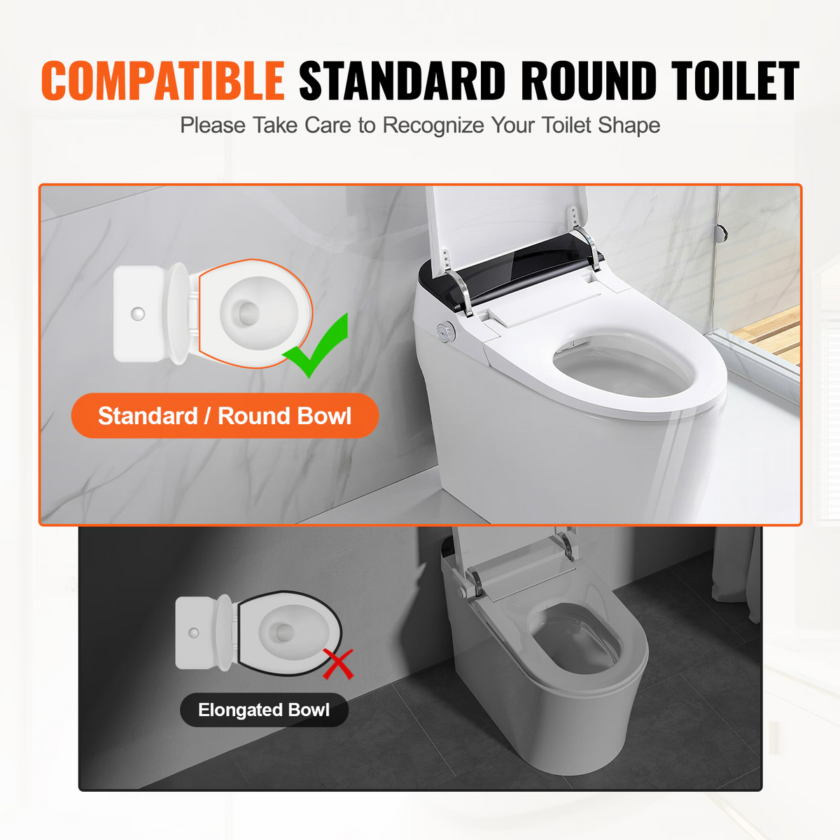 AEELLEEA-Raised Toilet Seat, 3.5 Inch Height, 300 lbs Capacity, Aluminum Handrail with EVA Padding, for Standard Round Toilets,Pregnant & Handicap