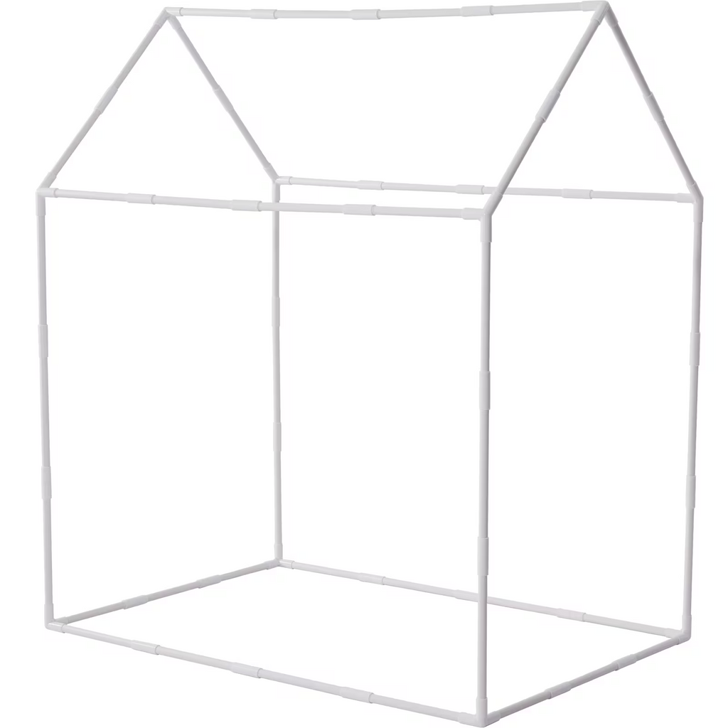 AEELLEEA-Kids Play Castle Tent, Indoor Outdoor Play House Tent with Mat, Window Design, Play Tent for Boys Girls, Beige
