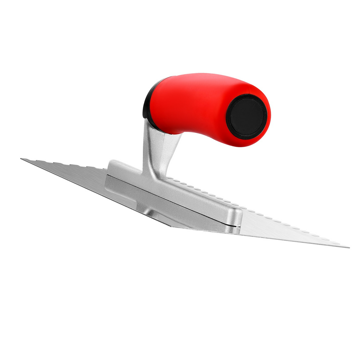 AEELLEEA-Stainless Steel Square Notched Tile Trowel 10.9x4.4in, Serrated Tiling Tool for Mortar and Adhesive Spreading