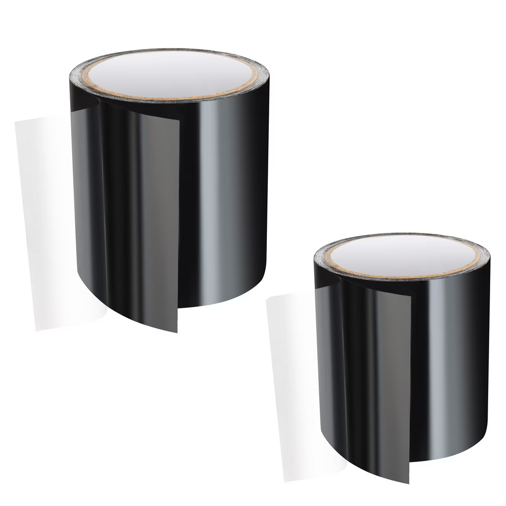 AEELLEEA-Waterproof Patch Seal Tape 4 inch x10 ft 2 Pack Black Weather Resistant Peel and Stick Repair Tape for Roof Wall Pipe Indoor Outdoor