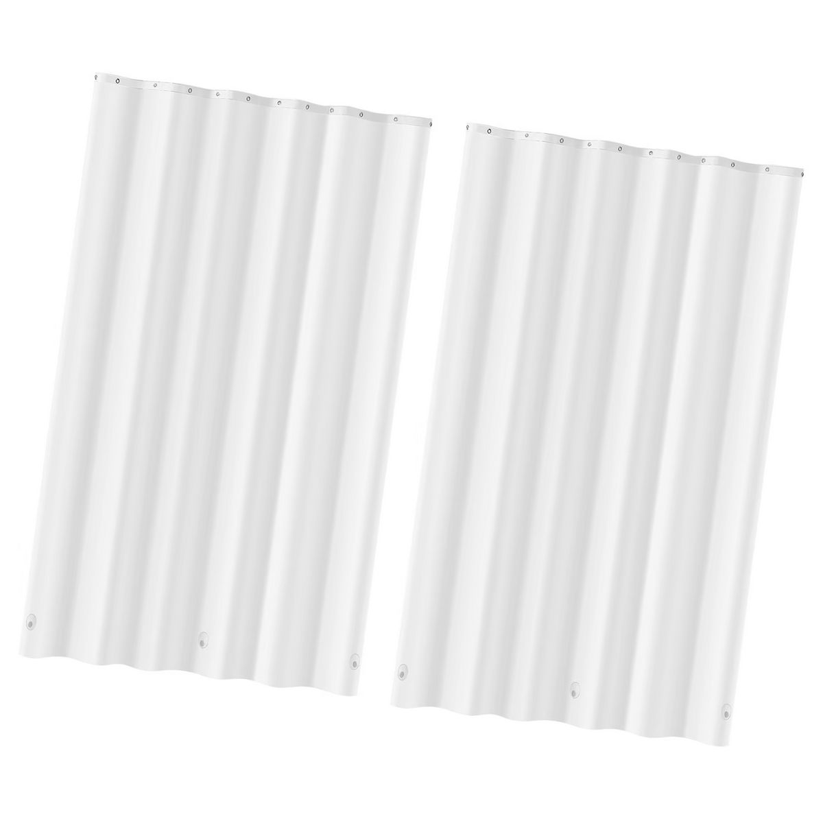 Shower Curtain Liner, 2-Pack Waterproof Plastic Liners with 3 Magnets and 12 Rust-Resistant Metal Grommet, for Bathroom Showers & Bath Tubs