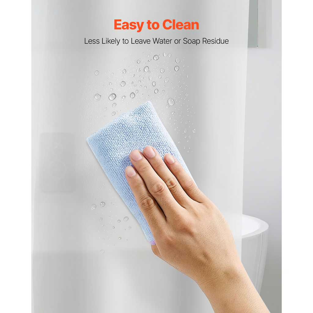 Shower Curtain Liner, 2-Pack Waterproof Plastic Liners with 3 Magnets and 12 Rust-Resistant Metal Grommet, for Bathroom Showers & Bath Tubs
