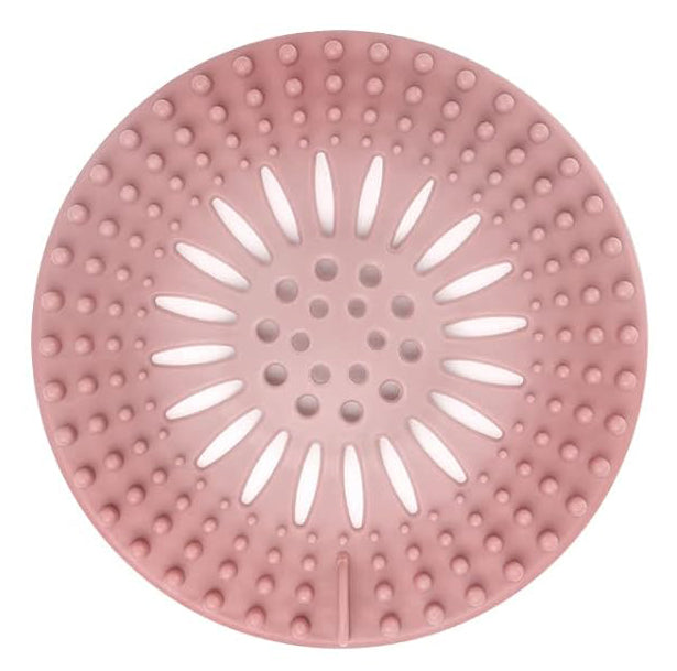 Sink Drain Strainer, Shower Drain Hair Catcher, TPR Drain Hair Catcher, Flat Drain Cover Anti-Clog Hair Trap for Tub Sink Laundry