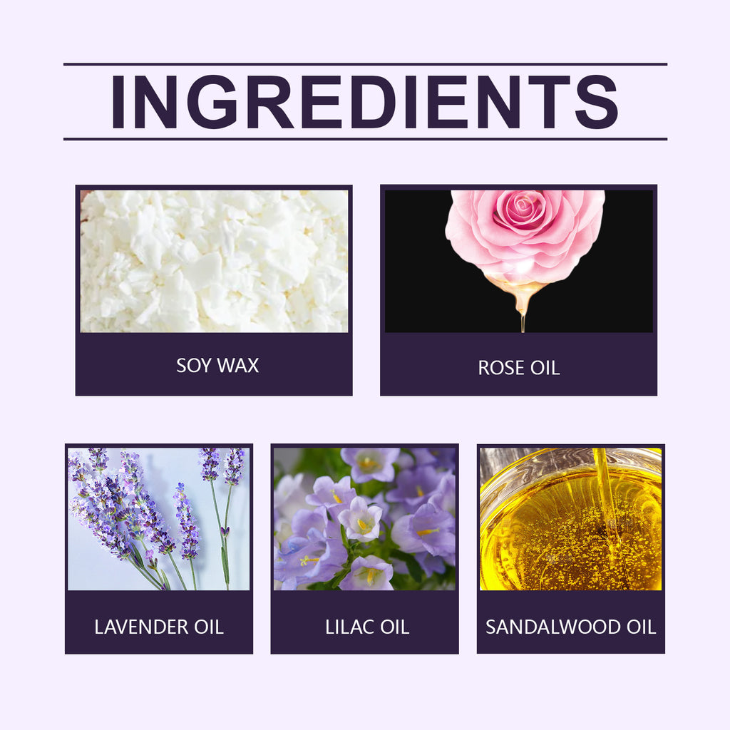 Odor Eliminating Lavender Scented Candle, Natural Soy Wax Aroma Candle for Home Bedroom, Long Lasting Fragrance Stress Relief Candle Gift