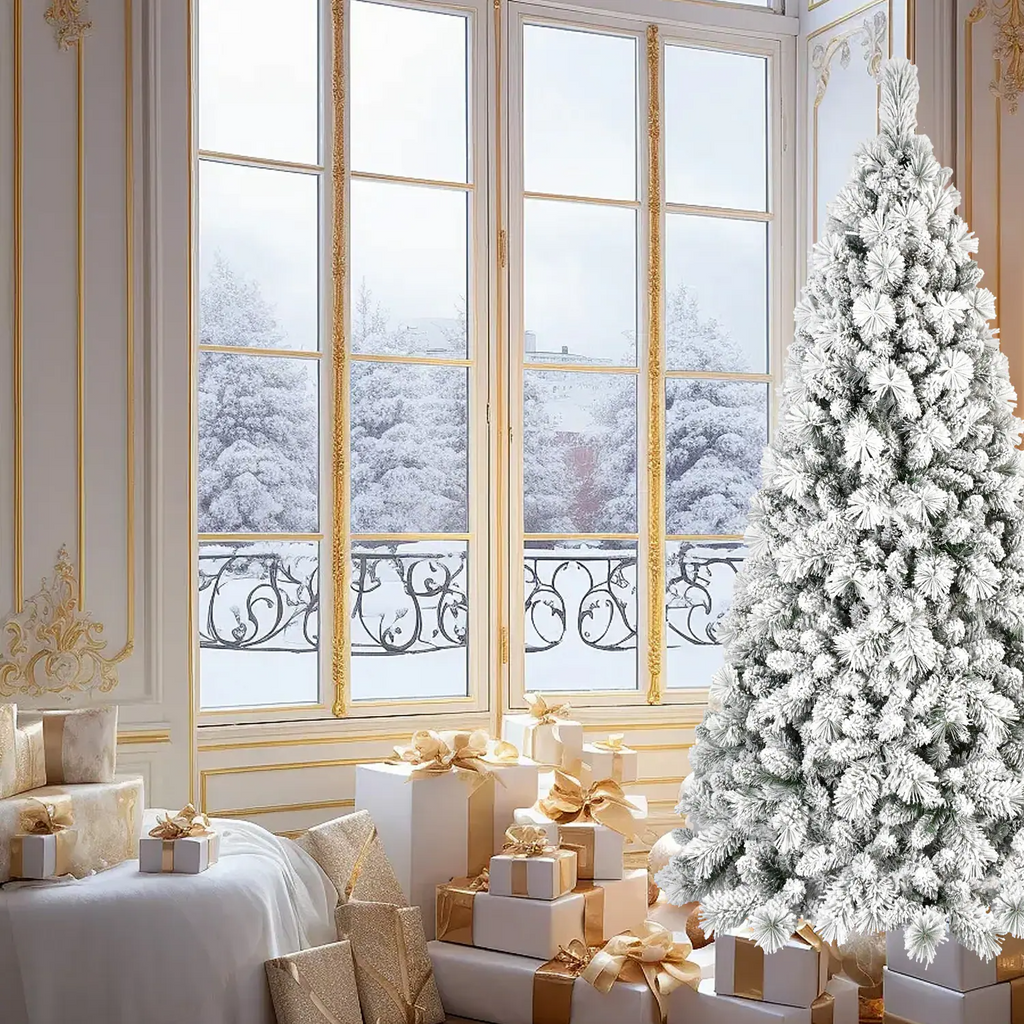 4ft PVC/Hard Needle Mixed Flocked Tree