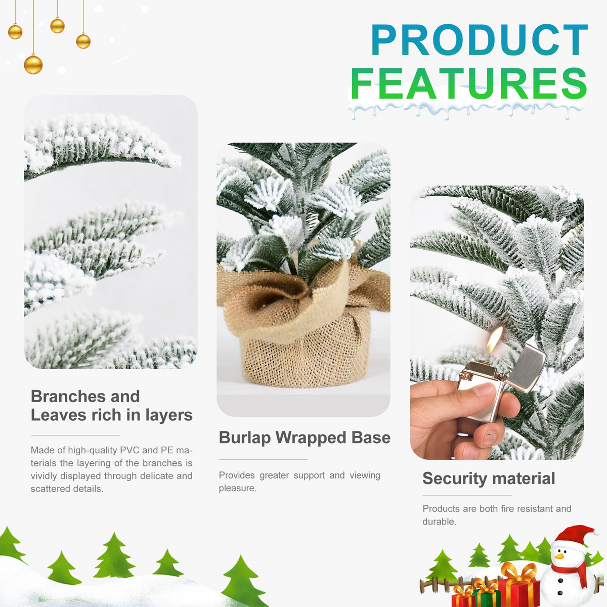50cm all-PE cut twine tree